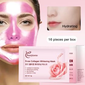 Rose Collagen Mask - Savior Of Beautiful Skin, Rose Collagen Mask, Suitable For All Skin Types, Firm And Bright