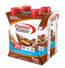 Premier Protein Chocolate Peanut Butter High Protein Shake, 11 fl oz, 4 count