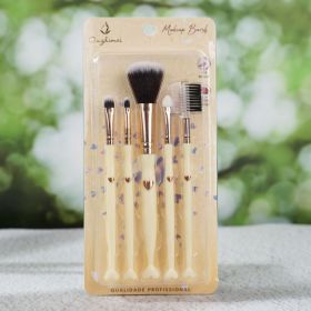 OZM941 Makeup Brush (Color: Yellow)