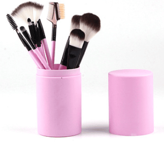 12pcs Makeup Brush Set Blush Eyeshadow Eyelash Highlighter Makeup Brush (Option: Pink-Q12pc)