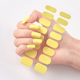 Pure Color 16 Nail Stickers (Option: CS004-1PC)