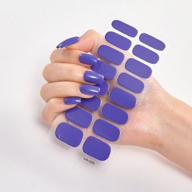 Pure Color 16 Nail Stickers (Option: CS0026-3PCS)