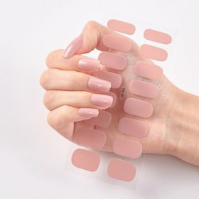 Pure Color 16 Nail Stickers (Option: CS002-2PCS)