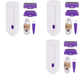 Induction Type Lady Hair Removal Device Epilator Laser Hair Removal Shaver (Option: AU-Opp 3PCS)