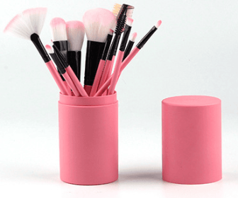 12pcs Makeup Brush Set Blush Eyeshadow Eyelash Highlighter Makeup Brush (Option: Rose pink-Q12pc)