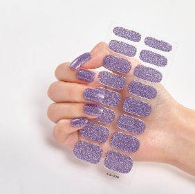 Pure Color 16 Nail Stickers (Option: CS036-1PC)