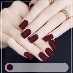 Matte matte nail polish (Option: Red wine)