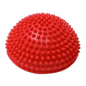 Half-ball Muscle Foot Body Exercise Stress Release Fitness Yoga Massage Ball Health Yoga Training Accessories (Color: Red)