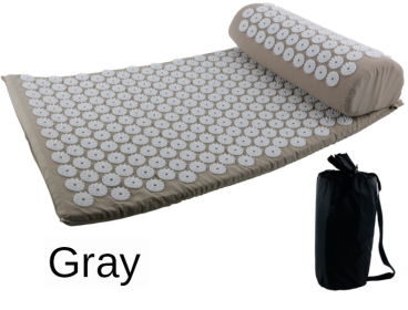 Yoga Massage Mat Acupressure Relieve Stress Back Cushion Massage Yoga Mat Back Pain Relief Needle Pad With Pillow (Ships From: China)