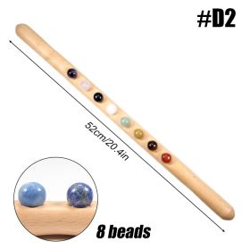 Wooden Trigger Point Massager Stick Lymphatic Drainage Massager Wood Therapy Massage Tools Gua Sha Massage Soft Tissue Release (Color: D2)