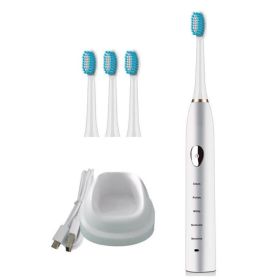 MySonic All Clear Powered Tooth Brush Set (Color: Black)
