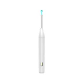 Ear picking Stick Smart Visual Wi-Fi Visible Ear Wax Elimination Spoon USB P1 (Color: White)