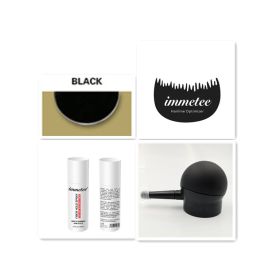 Plant hair additive fibre hair powder, one-time reinforcing artifacts to cover hair scarce manufacturers wholesale and direct sales (Option: Black set)