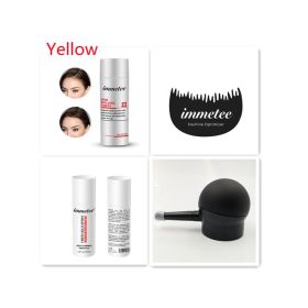Plant hair additive fibre hair powder, one-time reinforcing artifacts to cover hair scarce manufacturers wholesale and direct sales (Option: Yellow set)